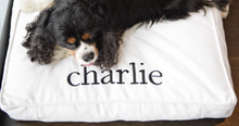 Load image into Gallery viewer, Monogramed Dog Bed